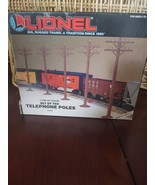 Vintage Lionel 6-2181 Set of Ten Telephone Poles O &amp; 027 Guage-NOS-New &amp;... - £23.30 GBP