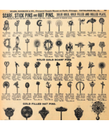 1969 Scarf Stick Pins Hat Pins 1901 Repro Advertisement Sears Jewelry DW... - €17,17 EUR 1969 Scarf Stick Pins Hat Pins 1901 Repro Advertisement Sears Jewelry DW... - €17,17 EUR