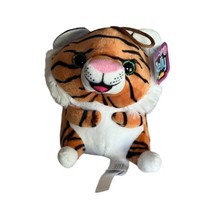 Nanco Belly Buddies Plush 5” Stuffed Animal TIGER Jungle Toy Glitter Eyes - $12.40