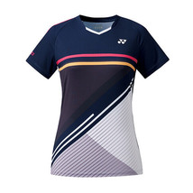 YONEX 22 F/W Women&#39;s T-shirts Badminton Apparel Clothing Midnight NWT 22... - £38.88 GBP