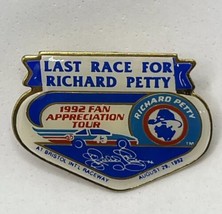 1992 Richard Petty Last Race Bristol Motor Speedway Pontiac STP NASCAR Hat Pin - £15.67 GBP