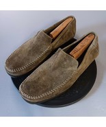 Hush Puppys Mens 10.5 Brown Suede Loafers/Moccasins Slip-on Stitching Ar... - $409.29 MXN
