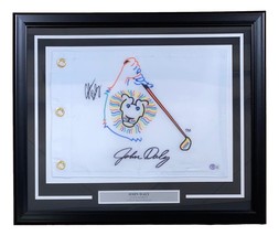 John Daly Signed Framed John Daly Logo Golf Flag BAS - £116.03 GBP