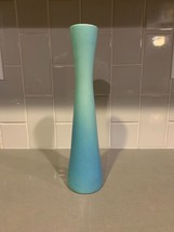 Vintage Van Briggle Blue Green Ombre Tall Bud Vase 11&quot; Tall - £65.65 GBP