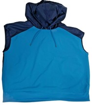 Avia Women&#39;s Short Sleeve Blue Pullover Hoodie Active Wear Size L(12-14) New - £8.39 GBP