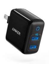 [Upgraded] Anker PowerPort II with Dual PowerIQ Ports, 24W Ultra-Compact... - £27.45 GBP