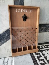 The Clink-It Drink-It Game Bottle Opener Wall Mount Fun Cap Opener - £32.45 GBP