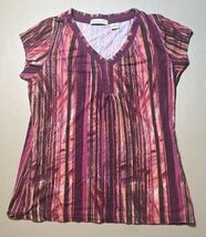 Liz Claiborne Top Women’s M Multicolor Stripes - $327.31 MXN