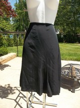 NWT $575 GARY GRAHAM BLACK SILK SKIRT 8 - £217.27 GBP