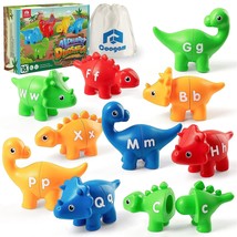 Coogam Matching Letters Fine Motor Toy, 26 Pcs Double-Sided Abc Dinosaur Alphabe - £41.60 GBP