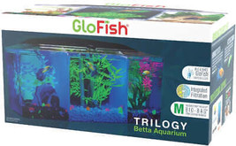 GloFish Betta Trilogy Aquarium Kit with LED Light and Filtration System - £79.60 GBP