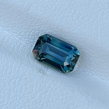 Natural Unheated Green Sapphire 1.75 Cts Emerald Cut Loose Gemstone - £431.65 GBP