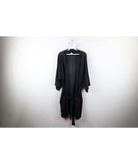 Vintage 80s 90s Fredericks of Hollywood Womens OSFA Sheer Knit Belted Ro... - $64.30
