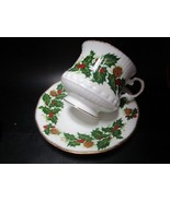 QUEENS ENGLAND CHRISTMAS YULETIDE CUP AND SAUCER - €37,99 EUR