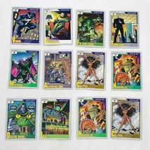 Marvel Comic Trading Cards Super Villains 1991 Lot of 12 Venom Loki Mysterio - £7.40 GBP