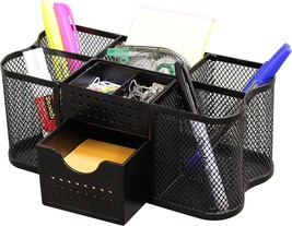 Deco Brothers Desk Organizers Pen Holder Office Caddy Storage, Black - $19.63