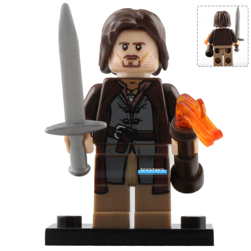 Aragorn The Hobbit Lord of the Rings Lego Compatible Minifigure Brick Toys Gift