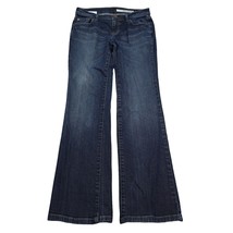 DKNY Jeans Womens 2R Blue Ludlow Flat Front Denim Flare Leg Casual Pants - $29.68