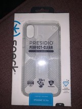Speck Presidio Perfect-Clear with Grip Case -iPhone X or iPhone Xs - £7.97 GBP