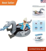 Ice Dragon Inflatable Snow Tube - Fast-Inflating Winter Sled for Everyone - $1,120.91 MXN