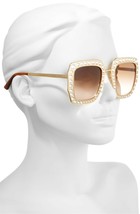 Gucci GG0115S 002 AR 52mm Crystal Square Women’s Sunglasses - £400.11 GBP