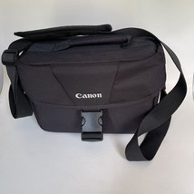 Canon Camera Bag Black Nylon with Dividers Canvas Case Nice Shoulder Bag - £13.05 GBP