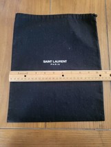 Saint Laurent Paris Dust Travel Bag Purse, Shoes, More Storage Black 10”x13” - £14.09 GBP