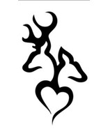 Buck and Doe Heart Image Browning Premium Vinyl Decal. Hunting, Outdoors... - $8.83 CAD+