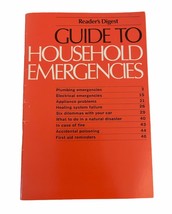 Readers Digest Guide to Household Emergencies (Softcover, 1985) 15th Printing - £7.38 GBP