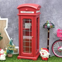 AirAds Dollhouse 1:12 Miniatures old style red telephone booth phone booth - £13.01 GBP