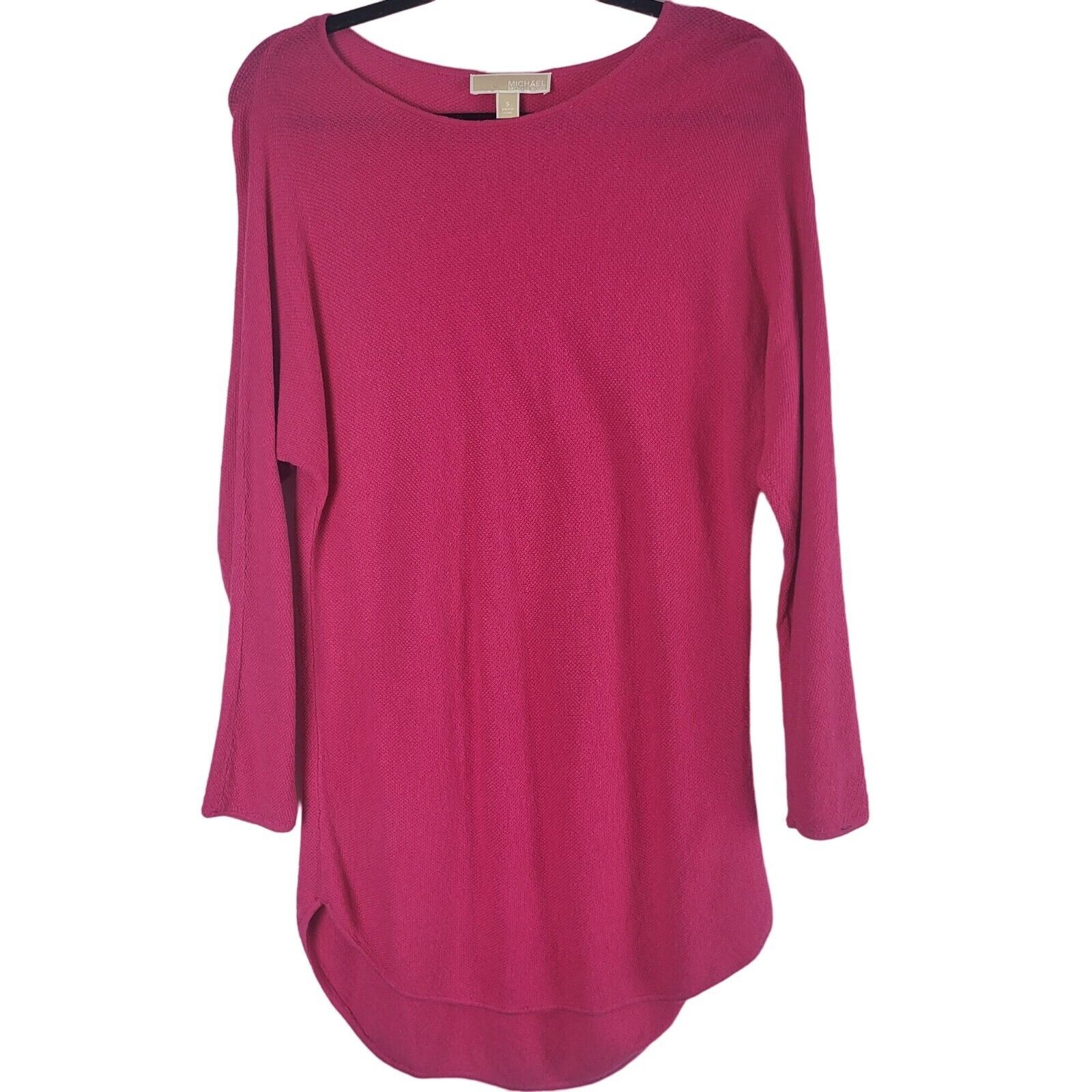 Primary image for Michael Michael Kors Mini Tunic Dress S Womens Barbie Pink Long Sleeve Pullover