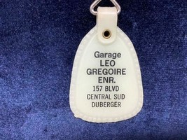 Vintage Promo Keyring Garage Leo Gregoire Keychain Duberger Ancien Porte-Clés - £6.24 GBP