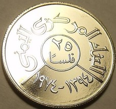 Rare Proof Yemen AH-1394 1974 25 Fils~Only 5,024 Minted - £13.14 GBP