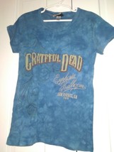 The Grateful Dead Liquid Blue  Band Tee Top T Shirt Concert Tour Womens Sz Small - £29.27 GBP