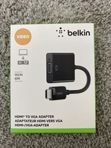 Belkin HDMI to VGA Adapter 15CM 6 In BLACK AV10170 - Brand New - $15.00