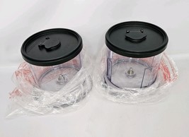 Two Ninja 16oz Bowl + Splash Guard Storage Lid Containers Chopper NJ100 ... - $29.65