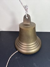 Vintage Solid Brass Ship Bell 10.5” x 8” Nautical 12 lb Heavy Maritime D... - $665.00
