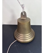 Vintage Solid Brass Ship Bell 10.5” x 8” Nautical 12 lb Heavy Maritime D... - $665.00