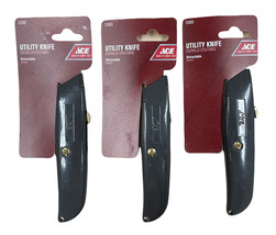 Ace 23303 Heavy Duty Retractable Utility Knife Pack of 3 - £13.81 GBP