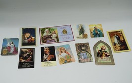 Lot Religious Prayer Cards Jesus St. An. St. Jude St. Monica St. Cajetan - £22.17 GBP