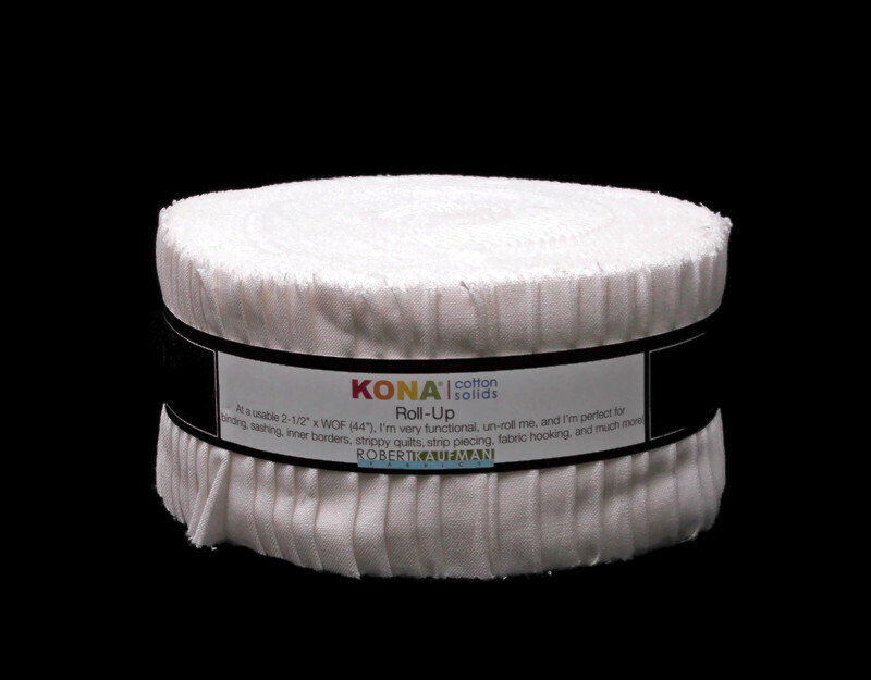 Jelly Roll Kona® Snow 2.5&quot; Fabric Strips Fabric Bundle Quilter&#39;s Cotton ... - $29.97