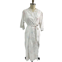 VTG Givenchy-Intimite Paris Sz L Robe &amp; Nightgown Pastel Floral Print La... - $2,474.65 MXN