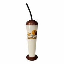 Vintage Disney Hakuna Matata Tall Plastic Tumbler With Straw &amp; Lid 1995 ... - $10.03