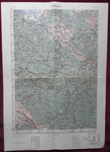 1956 Original Military Topographic Map Cerknica Slovenia Yugoslavia JNA ... - $45.11