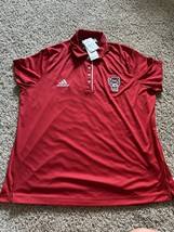 NC State Wolfpack Adidas Golf Polo Shirt Men Red Short Sleeve Performanc... - €33,94 EUR
