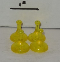 2005 Hasbro Sorry Board Game Replacement Set of 4 Yellow Pawns Piece Part - $5.12