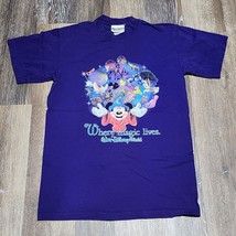 Vintage Walt Disney World Shirt Adult Size Small Where Magic Lives Chara... - $13.16