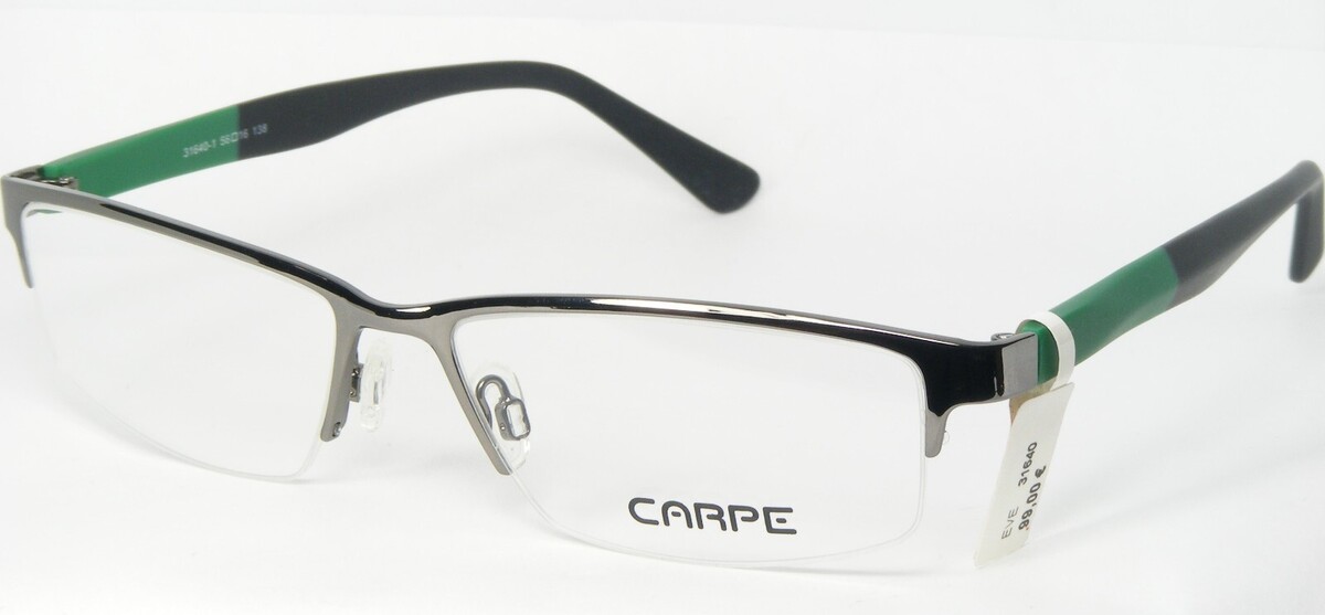 Carpe 31640-1 Glänzende Dunkel Silberne Sonnenbrille Metallrahmen 56-16-... - $56.41