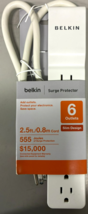 Belkin - BE106000-2.5 - 555 Joules 6-Outlet Power Strip Surge Protector ... - $24.95
