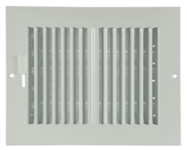 RELIABILT 10-in x 10-in 2-way Steel White Sidewall/Ceiling Register - £7.82 GBP